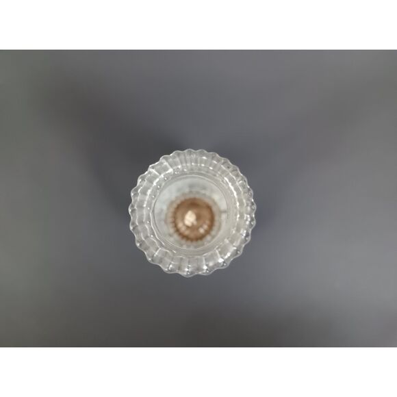 Tiny Oil Lamp With Beaded Chimney Good Working Condition Adorable Decor Piece - Picture 5 of 10